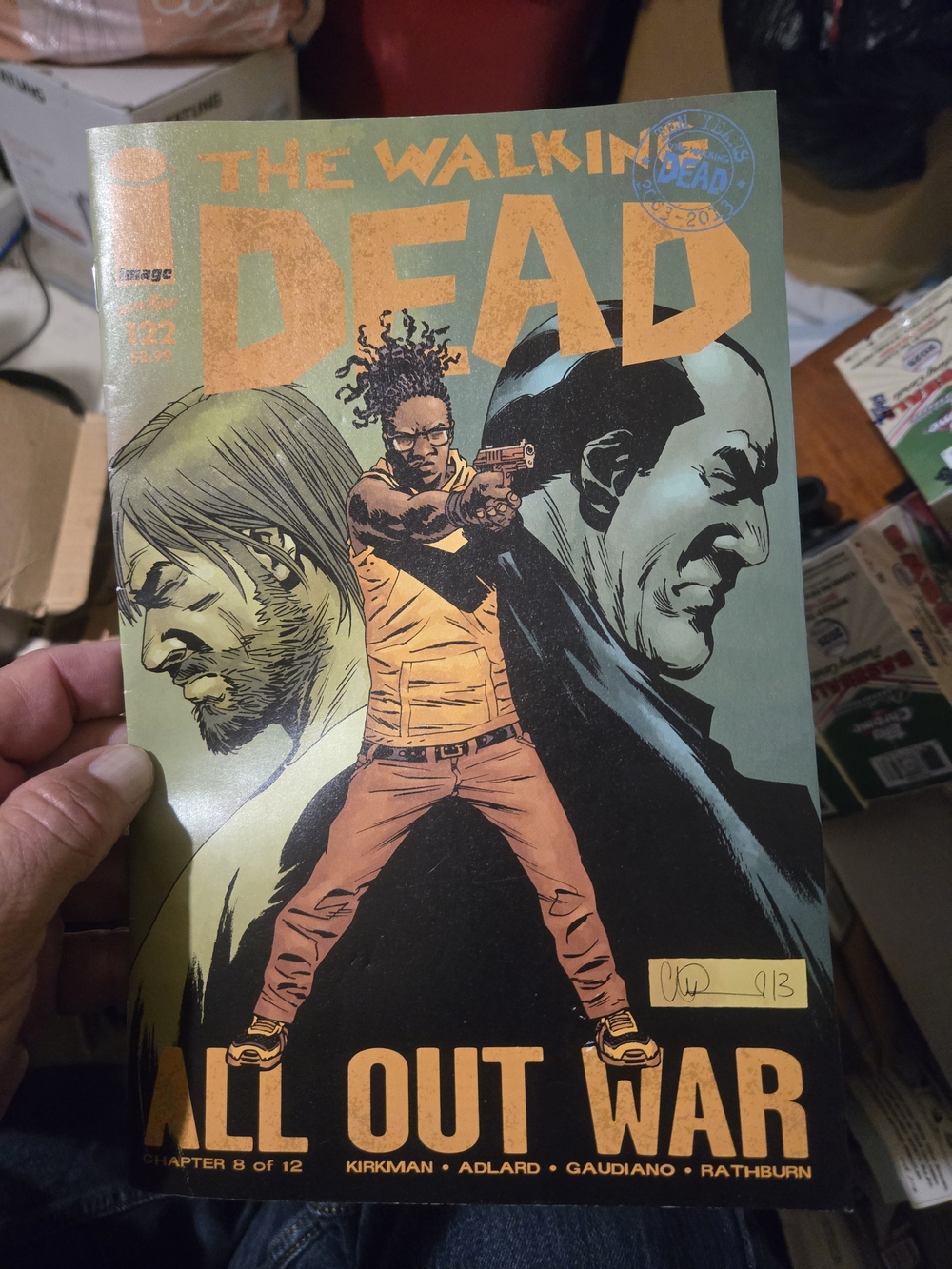 The Walking Dead: All Out War #122 Comic Book - Green/Orange Cover